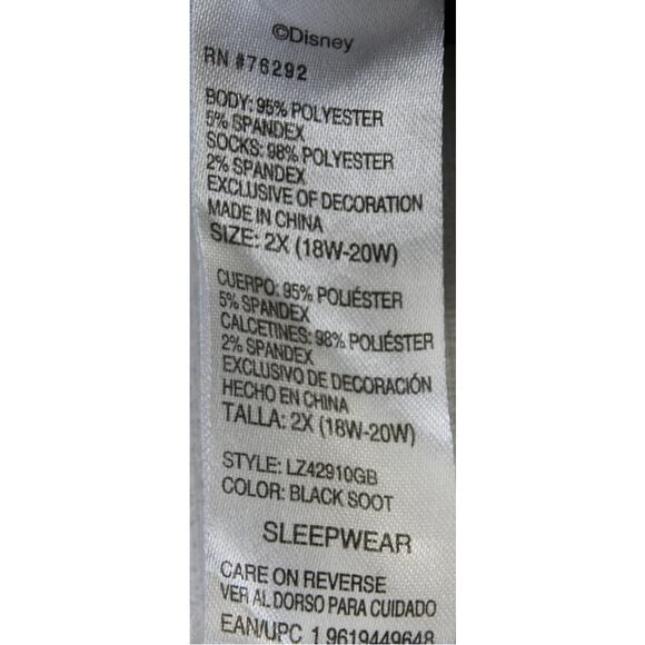 Disney Nightmare Before Christmas Sleep Shirt Tunic 2XL Lock Shock Barrel - Picture 7 of 11